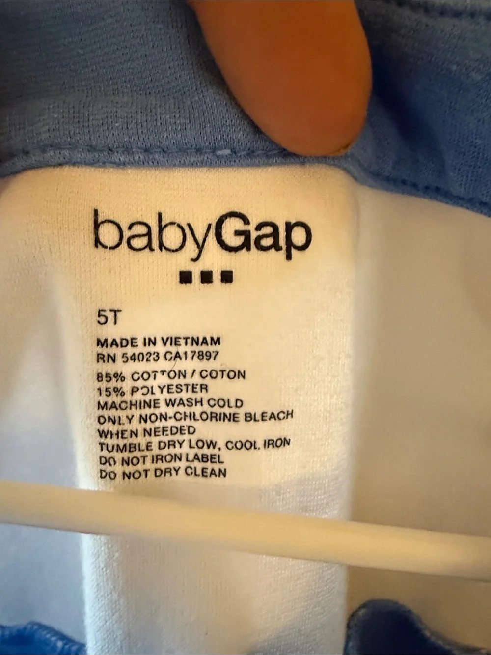 GAP Baby Gap Blue and White Striped Sleeveless Dress